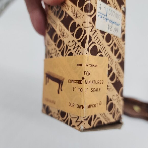 Vintage Concord Miniatures Wooden Coffee table & 2 Side Tables Open Top 1:1 Scal - Picture 4 of 11